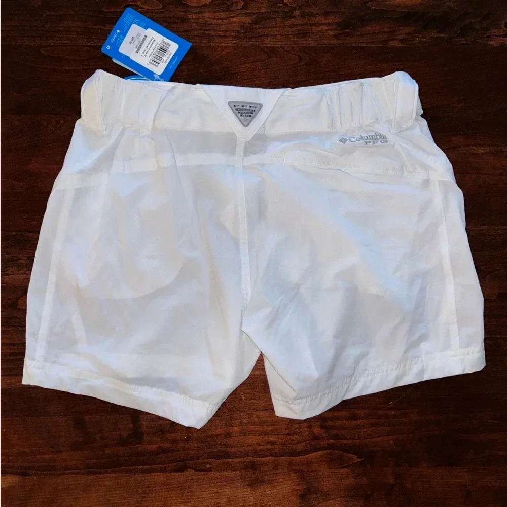 Columbia Coral Point III 5” White Shorts Hiking Outdoors Fishing - Picture 4 of 6
